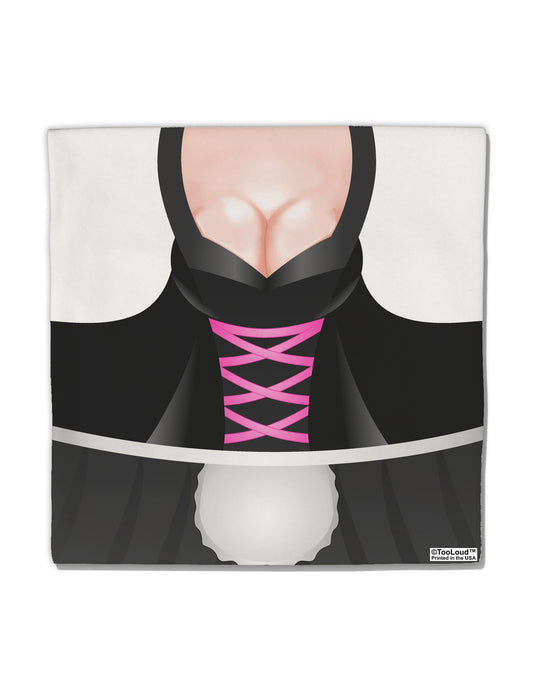 Sexy Dirndl Costume Black Micro Fleece 14"x14" Pillow Sham All Over Print by TooLoud-Pillow Sham-TooLoud-White-Davson Sales