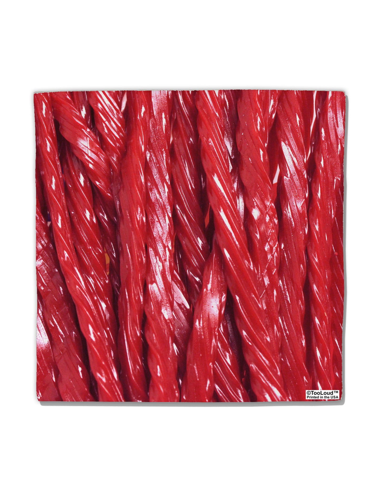 Red Rope Candy All Over Micro Fleece 14&#x22;x14&#x22; Pillow Sham All Over Print-Pillow Sham-TooLoud-White-Davson Sales