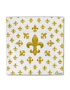 Gold Fleur De Lis AOP Micro Fleece 14&#x22;x14&#x22; Pillow Sham All Over Print by TooLoud-Pillow Sham-TooLoud-White-Davson Sales