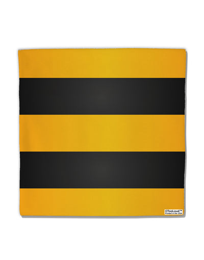 Bee Stripe Costume Micro Fleece 14&#x22;x14&#x22; Pillow Sham All Over Print-Pillow Sham-TooLoud-White-Davson Sales