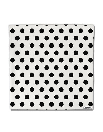 Black Polka Dots on White Micro Fleece 14&#x22;x14&#x22; Pillow Sham All Over Print by TooLoud-Pillow Sham-TooLoud-White-Davson Sales