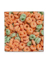 Orange and Green Cereal All Over Micro Fleece 14&#x22;x14&#x22; Pillow Sham All Over Print-Pillow Sham-TooLoud-White-Davson Sales