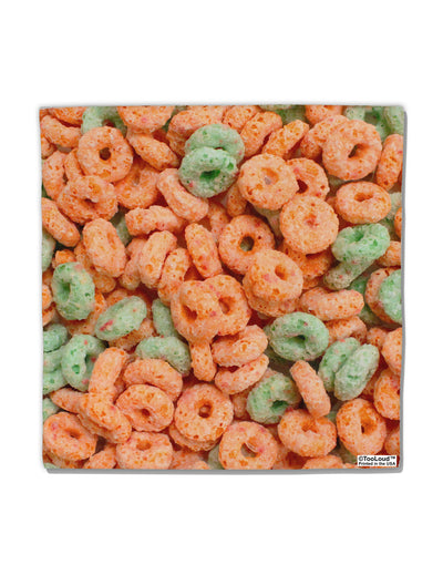 Orange and Green Cereal All Over Micro Fleece 14&#x22;x14&#x22; Pillow Sham All Over Print-Pillow Sham-TooLoud-White-Davson Sales