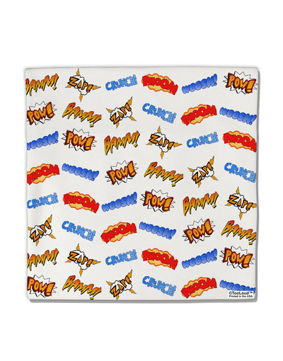 Onomatopoeia All Over Print Micro Fleece 14&#x22;x14&#x22; Pillow Sham All Over Print-Pillow Sham-TooLoud-White-Davson Sales