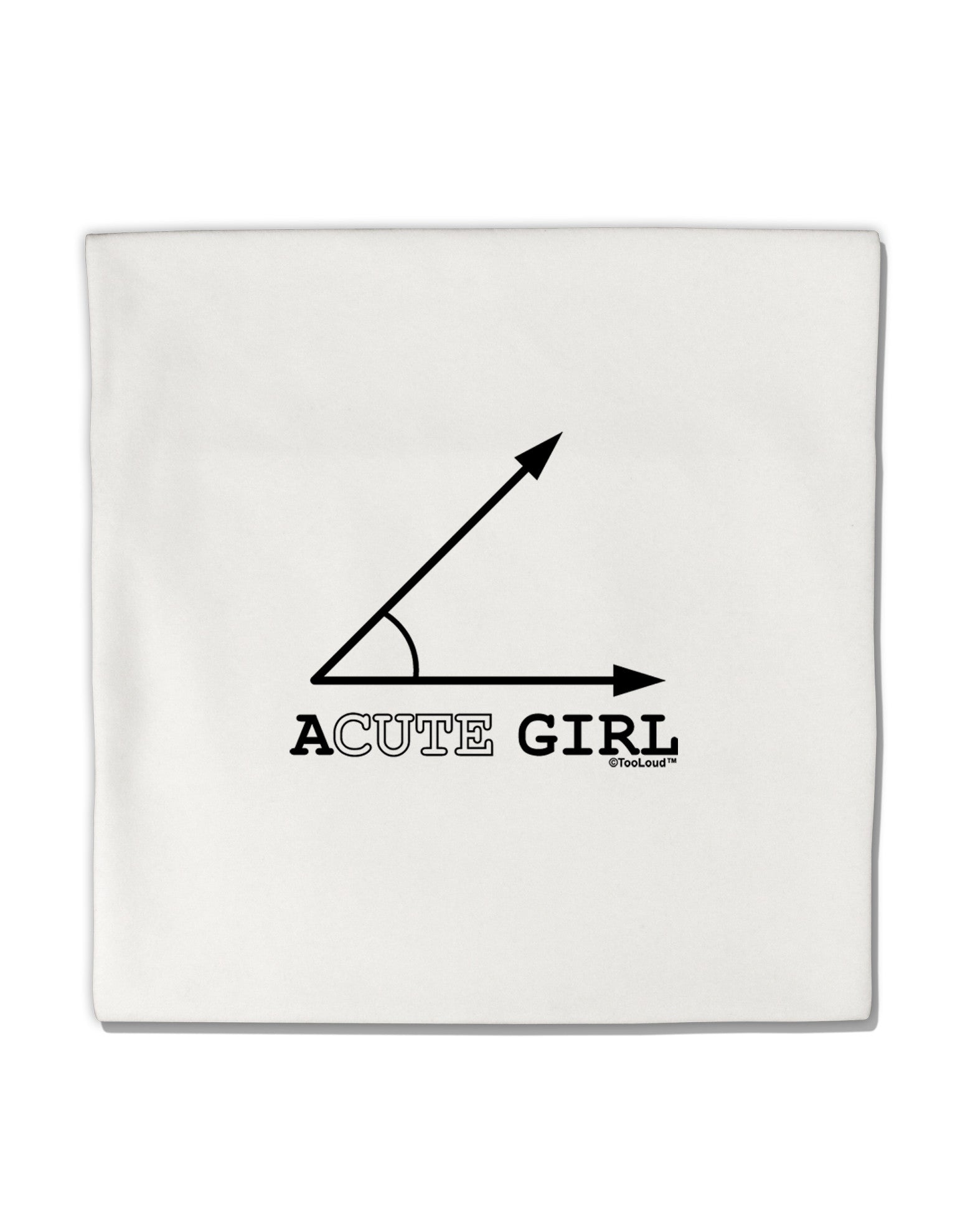Acute Girl Micro Fleece 14&#x22;x14&#x22; Pillow Sham-Pillow Sham-TooLoud-White-Davson Sales