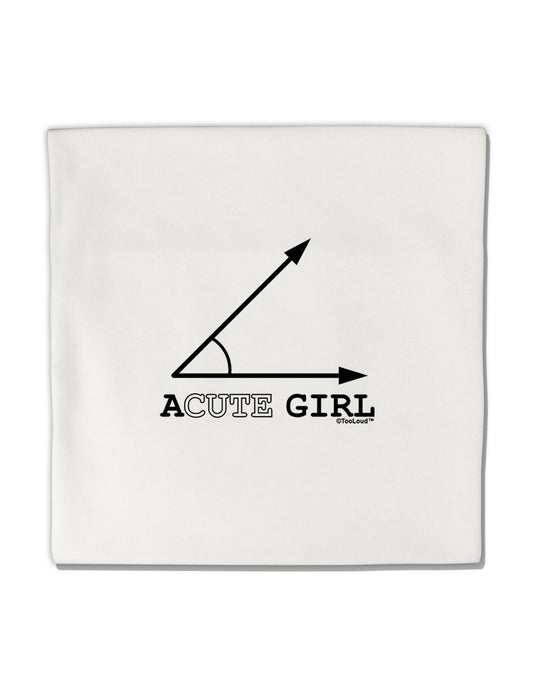 Acute Girl Micro Fleece 14&#x22;x14&#x22; Pillow Sham-Pillow Sham-TooLoud-White-Davson Sales