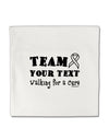 Personalized Team -Name- Walking for a Cure Micro Fleece 14&#x22;x14&#x22; Pillow Sham-Pillow Sham-TooLoud-White-Davson Sales