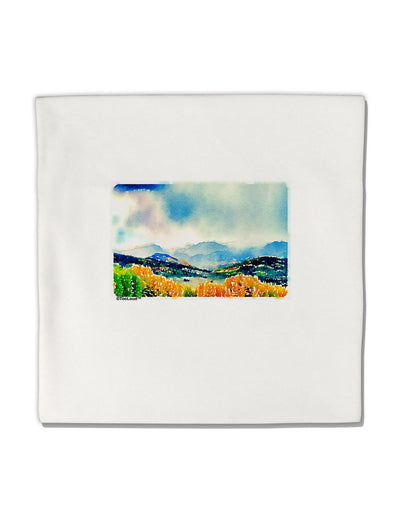 Colorado Mountain Scene Micro Fleece 14&#x22;x14&#x22; Pillow Sham-Pillow Sham-TooLoud-White-Davson Sales