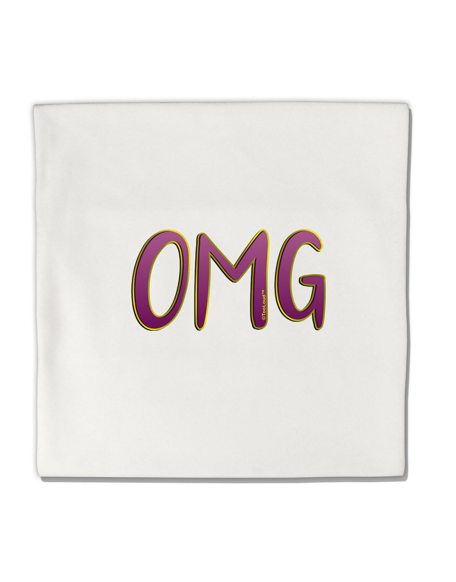 OMG Micro Fleece 14"x14" Pillow Sham by TooLoud-Pillow Sham-TooLoud-White-Davson Sales