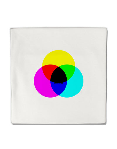 CMYK Color Model Micro Fleece 14&#x22;x14&#x22; Pillow Sham by TooLoud-Pillow Sham-TooLoud-White-Davson Sales