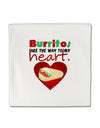 Burritos Are the Way To My Heart Micro Fleece 14&#x22;x14&#x22; Pillow Sham-Pillow Sham-TooLoud-White-Davson Sales