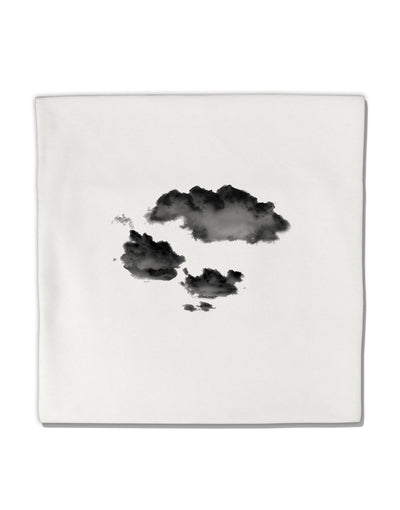 Inverted Puffy Clouds Micro Fleece 14&#x22;x14&#x22; Pillow Sham-Pillow Sham-TooLoud-White-Davson Sales