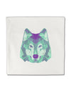 Geometric Wolf Head Micro Fleece 14&#x22;x14&#x22; Pillow Sham by TooLoud-Pillow Sham-TooLoud-White-Davson Sales