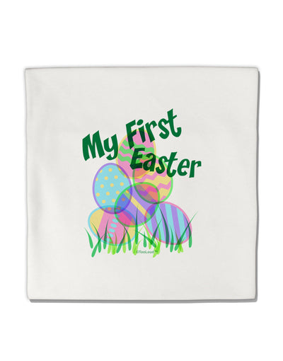 My First Easter Gel Look Print Micro Fleece 14&#x22;x14&#x22; Pillow Sham-Pillow Sham-TooLoud-White-Davson Sales
