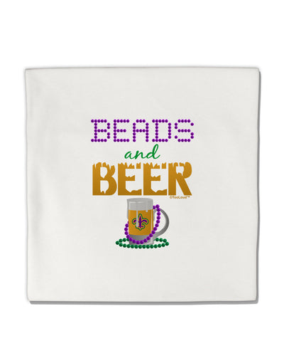 Beads And Beer Micro Fleece 14&#x22;x14&#x22; Pillow Sham-Pillow Sham-TooLoud-White-Davson Sales