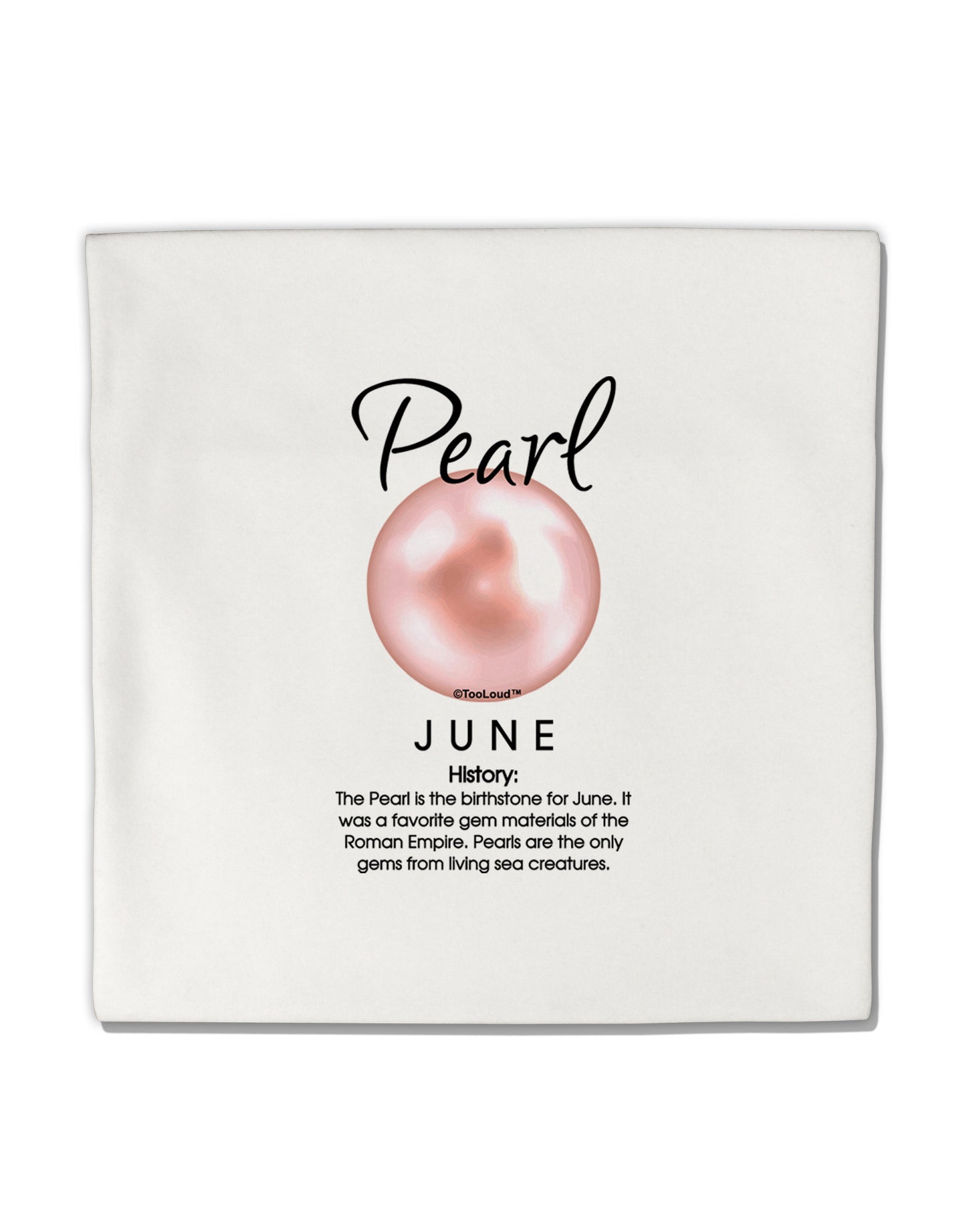 Birthstone Pearl Micro Fleece 14&#x22;x14&#x22; Pillow Sham by TooLoud-Pillow Sham-TooLoud-White-Davson Sales