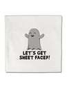 Let's Get Sheet Faced Micro Fleece 14&#x22;x14&#x22; Pillow Sham by TooLoud-Pillow Sham-TooLoud-White-Davson Sales