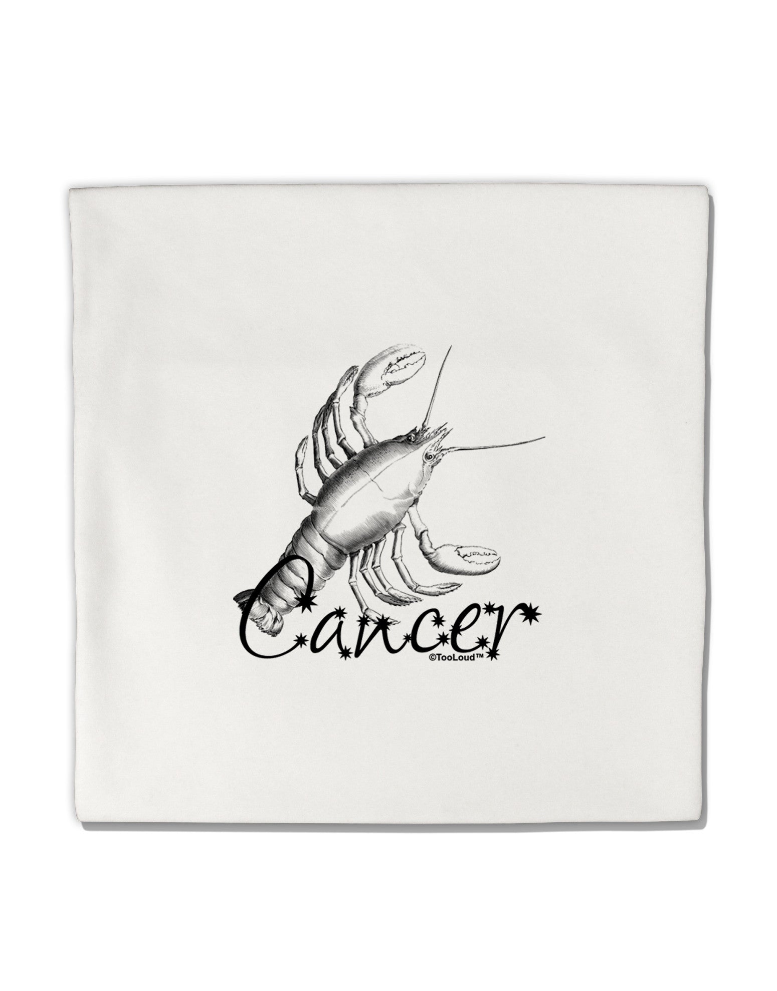 Cancer Illustration Micro Fleece 14&#x22;x14&#x22; Pillow Sham-Pillow Sham-TooLoud-White-Davson Sales