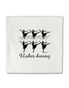 Nine Ladies Dancing Text Micro Fleece 14&#x22;x14&#x22; Pillow Sham-Pillow Sham-TooLoud-White-Davson Sales