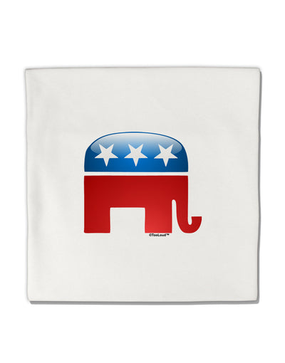 Republican Bubble Symbol Micro Fleece 14&#x22;x14&#x22; Pillow Sham-Pillow Sham-TooLoud-White-Davson Sales