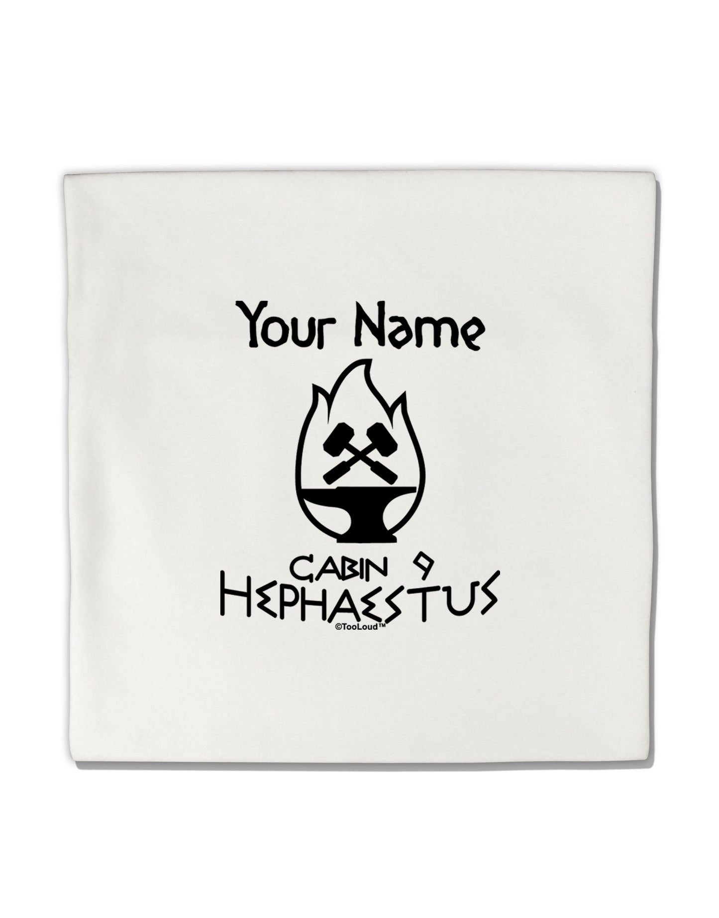Personalized Cabin 9 Hephaestus Micro Fleece 14&#x22;x14&#x22; Pillow Sham-Pillow Sham-TooLoud-White-Davson Sales