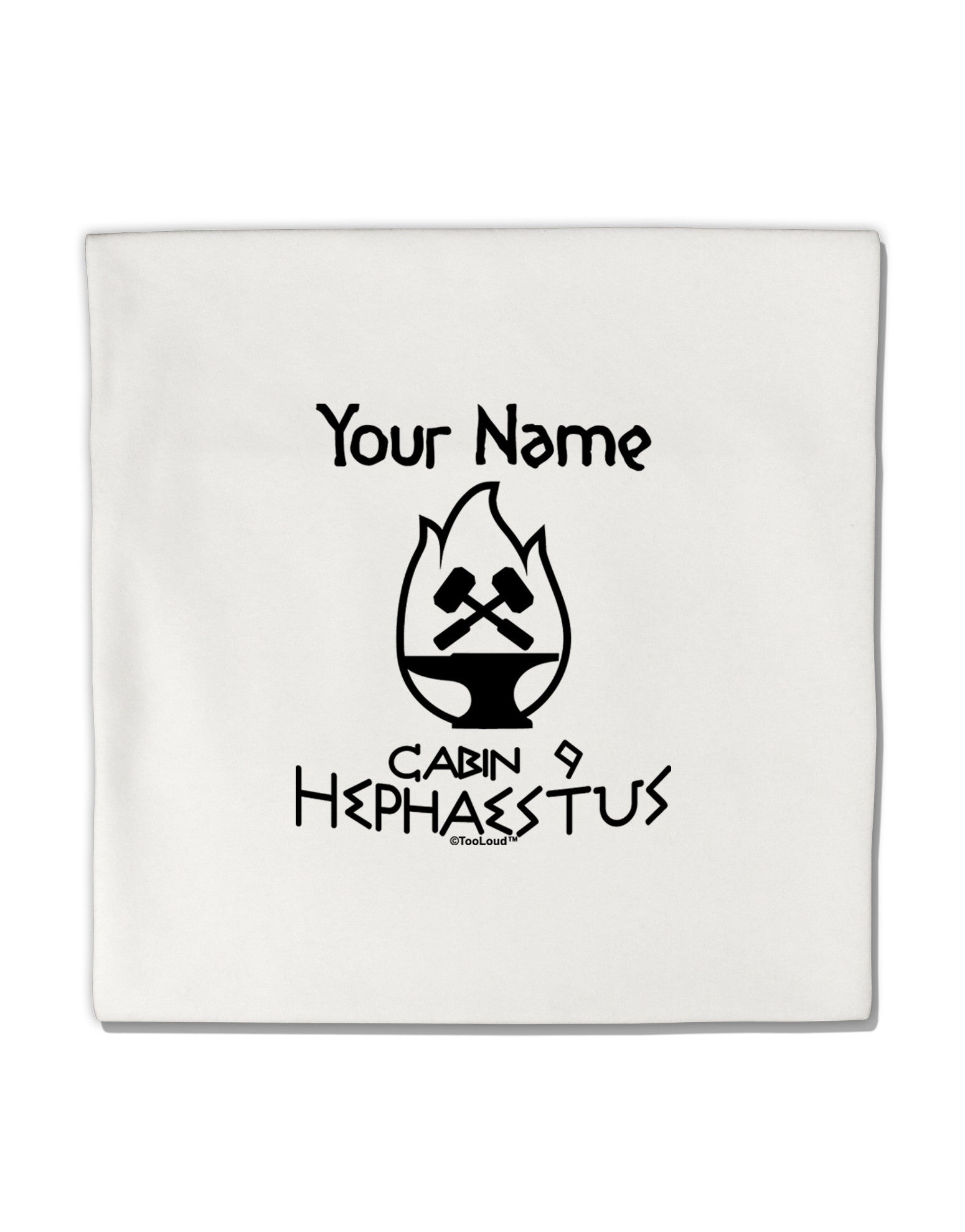 Personalized Cabin 9 Hephaestus Micro Fleece 14&#x22;x14&#x22; Pillow Sham-Pillow Sham-TooLoud-White-Davson Sales