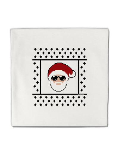 Cool Santa Christmas Sweater Micro Fleece 14&#x22;x14&#x22; Pillow Sham-Pillow Sham-TooLoud-White-Davson Sales