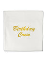 Birthday Crew Text Micro Fleece 14&#x22;x14&#x22; Pillow Sham by TooLoud-TooLoud-White-Davson Sales