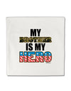 My Brother is My Hero - Armed Forces Micro Fleece 14&#x22;x14&#x22; Pillow Sham by TooLoud-Pillow Sham-TooLoud-White-Davson Sales