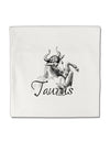 Taurus Illustration Micro Fleece 14&#x22;x14&#x22; Pillow Sham-Pillow Sham-TooLoud-White-Davson Sales