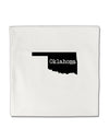 Oklahoma - United States Shape Micro Fleece 14&#x22;x14&#x22; Pillow Sham by TooLoud-Pillow Sham-TooLoud-White-Davson Sales