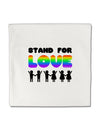 Stand For Love Rainbow Micro Fleece 14&#x22;x14&#x22; Pillow Sham-Pillow Sham-TooLoud-White-Davson Sales