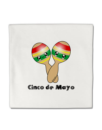 Cute Maracas Design - Cinco de Mayo Micro Fleece 14&#x22;x14&#x22; Pillow Sham by TooLoud-Pillow Sham-TooLoud-White-Davson Sales