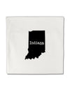 Indiana - United States Shape Micro Fleece 14&#x22;x14&#x22; Pillow Sham-Pillow Sham-TooLoud-White-Davson Sales