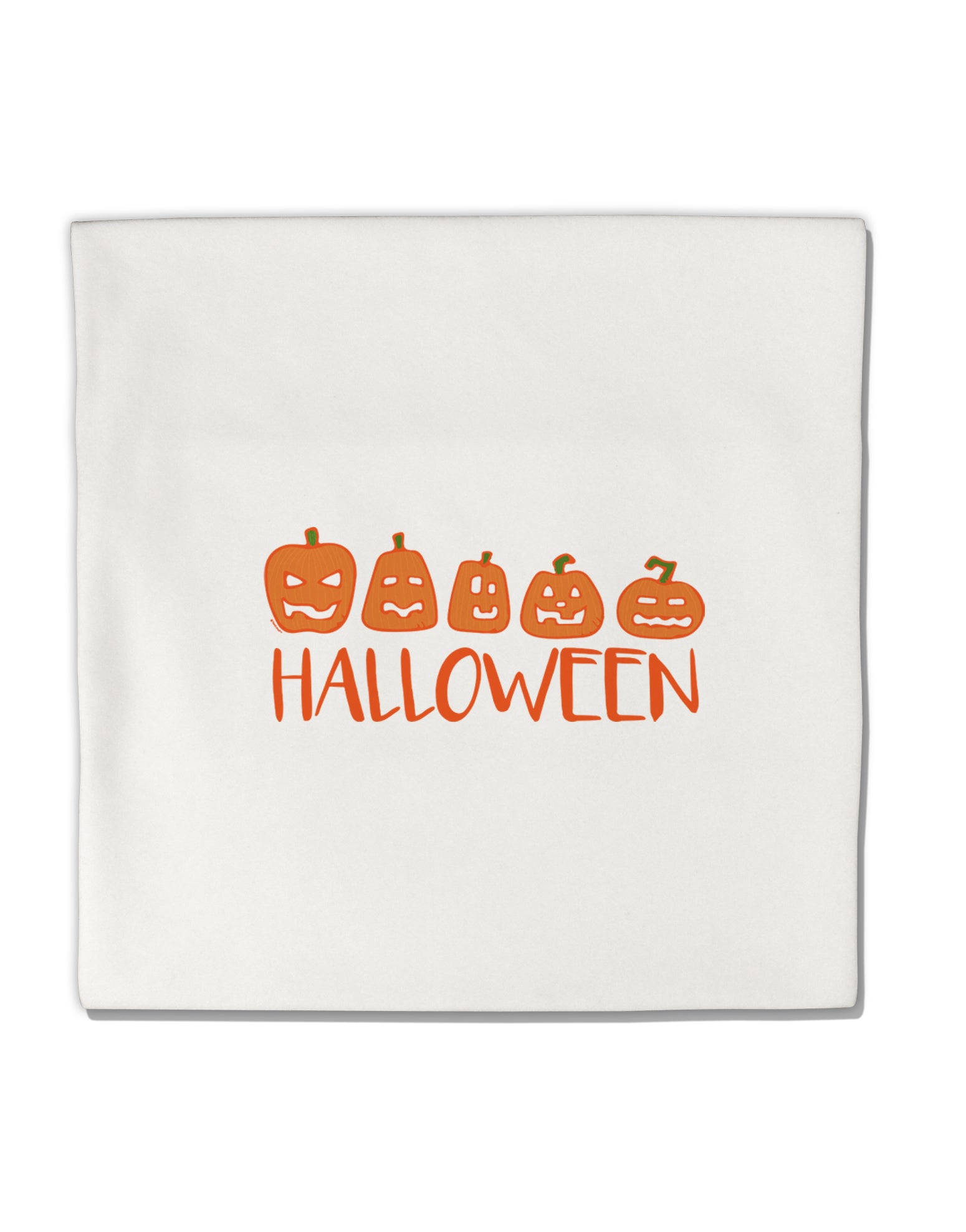 TooLoud Halloween Pumpkins Micro Fleece 14 Inch x 14 Inch Pillow Sham-ThrowPillowCovers-TooLoud-Davson Sales