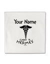 Personalized Cabin 11 Hermes Micro Fleece 14&#x22;x14&#x22; Pillow Sham by TooLoud-Pillow Sham-TooLoud-White-Davson Sales