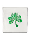 St. Patrick's Day Shamrock Design - Shamrocks Micro Fleece 14&#x22;x14&#x22; Pillow Sham by TooLoud-Pillow Sham-TooLoud-White-Davson Sales