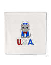 Patriotic Cat - USA Micro Fleece 14&#x22;x14&#x22; Pillow Sham by TooLoud-Pillow Sham-TooLoud-White-Davson Sales