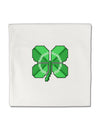 Pixel Four Leaf Clover Micro Fleece 14&#x22;x14&#x22; Pillow Sham-Pillow Sham-TooLoud-White-Davson Sales