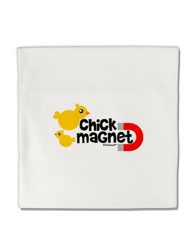 Cute Chick Magnet Design Micro Fleece 14&#x22;x14&#x22; Pillow Sham by TooLoud-Pillow Sham-TooLoud-White-Davson Sales