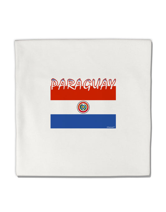 Paraguay Flag Micro Fleece 14"x14" Pillow Sham-Pillow Sham-TooLoud-White-Davson Sales