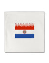 Paraguay Flag Micro Fleece 14&#x22;x14&#x22; Pillow Sham-Pillow Sham-TooLoud-White-Davson Sales