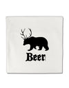 Beer Animal Micro Fleece 14&#x22;x14&#x22; Pillow Sham-Pillow Sham-TooLoud-White-Davson Sales