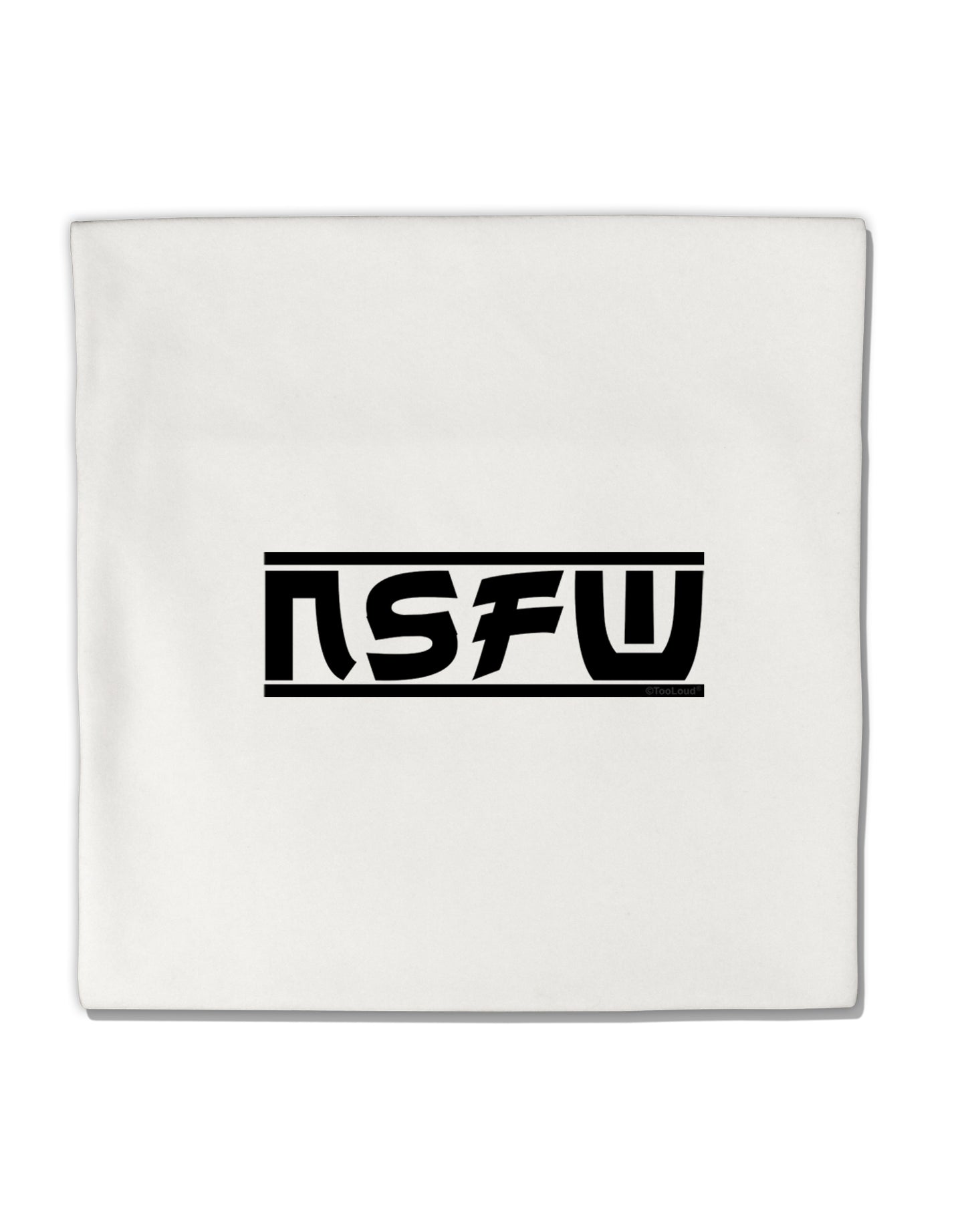 NSFW Not Safe For Work Micro Fleece 14&#x22;x14&#x22; Pillow Sham by TooLoud-Pillow Sham-TooLoud-White-Davson Sales