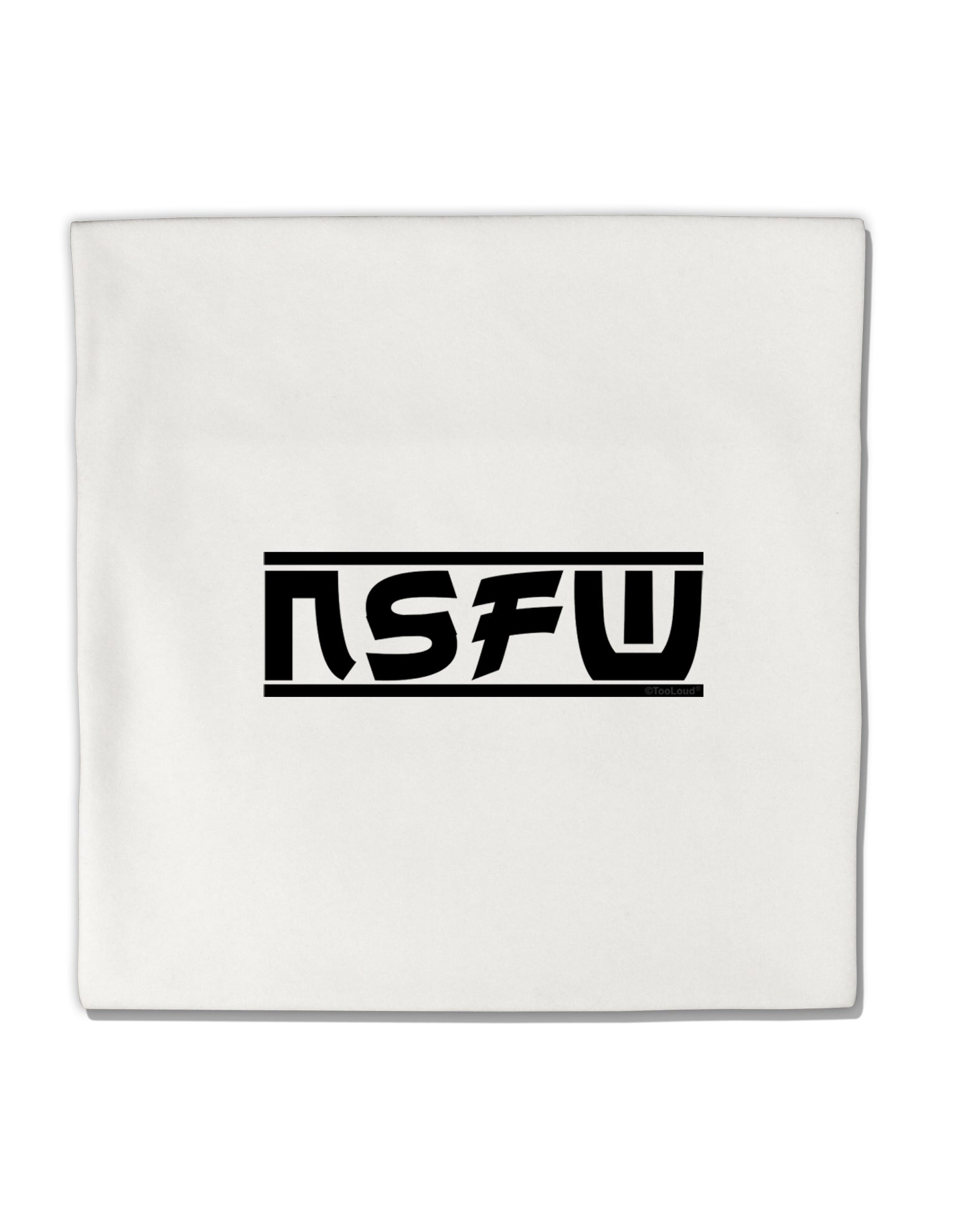 NSFW Not Safe For Work Micro Fleece 14&#x22;x14&#x22; Pillow Sham by TooLoud-Pillow Sham-TooLoud-White-Davson Sales
