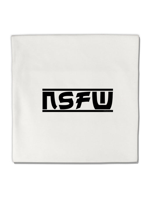 NSFW Not Safe For Work Micro Fleece 14&#x22;x14&#x22; Pillow Sham by TooLoud-Pillow Sham-TooLoud-White-Davson Sales