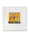 Blue Bird In Yellow Text Micro Fleece 14&#x22;x14&#x22; Pillow Sham-Pillow Sham-TooLoud-White-Davson Sales