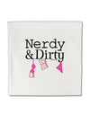 Nerdy and Dirty Micro Fleece 14&#x22;x14&#x22; Pillow Sham by TooLoud-Pillow Sham-TooLoud-White-Davson Sales