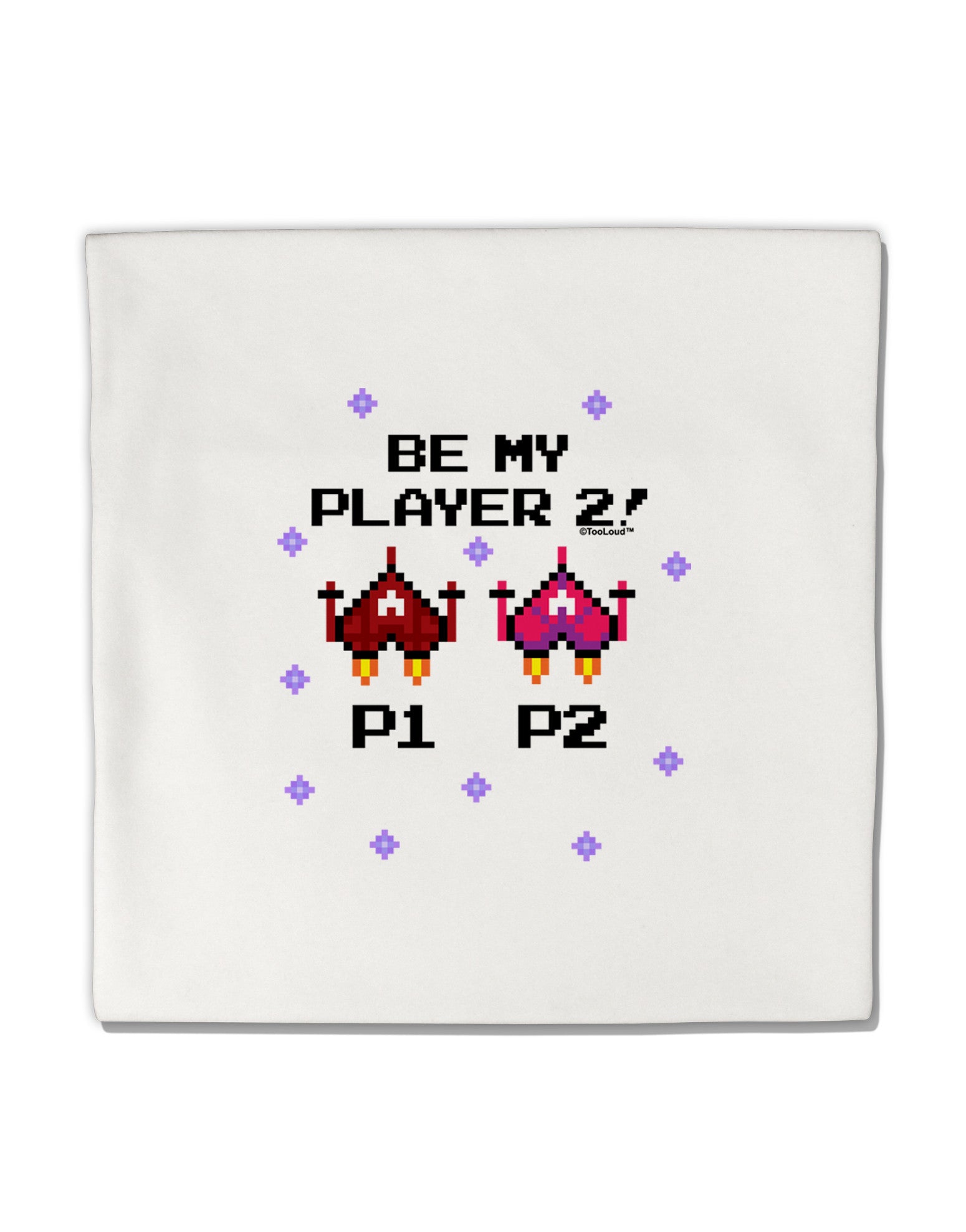 Be My Player 2 Micro Fleece 14&#x22;x14&#x22; Pillow Sham-Pillow Sham-TooLoud-White-Davson Sales