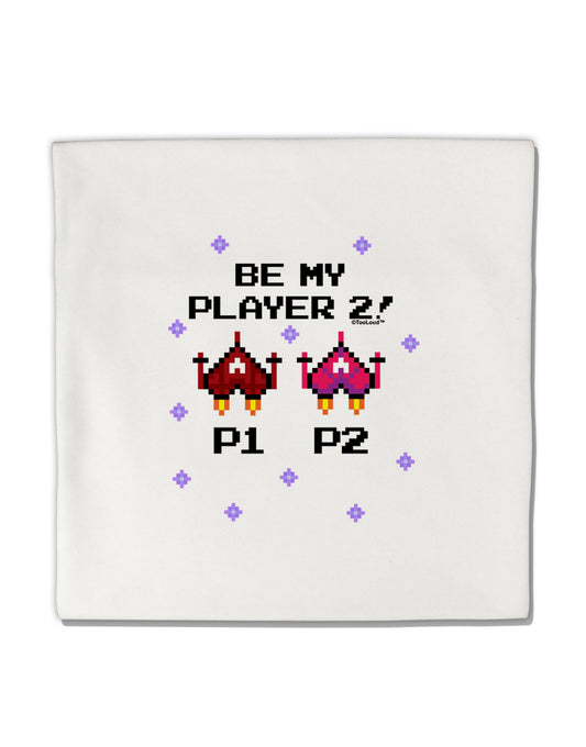 Be My Player 2 Micro Fleece 14&#x22;x14&#x22; Pillow Sham-Pillow Sham-TooLoud-White-Davson Sales